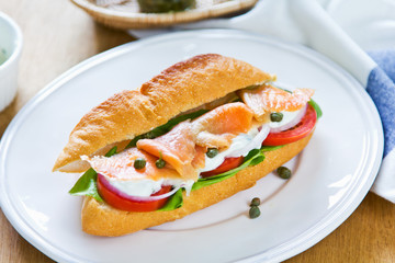 Salmon sandwich