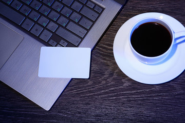 Coffee at business workplace