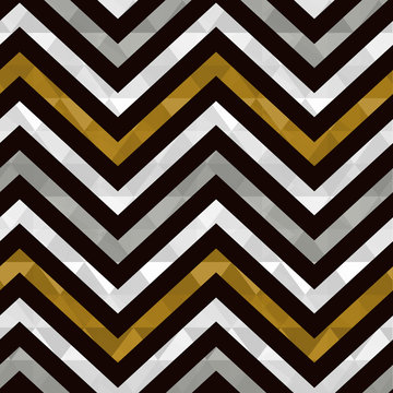 seamless gold zig zag pattern