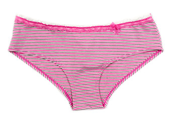 Colored women's striped panties