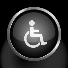 Wheelchair Handicap Icon Symbol Vector