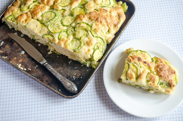 Courgette tart (Scarpaccia)