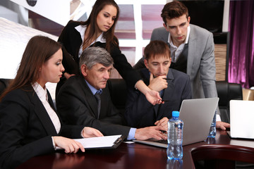 Business people working in conference room