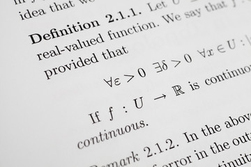 Math Expression about Continuity