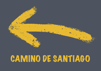 Way of Saint James arrow