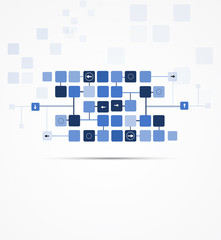 science futuristic internet high computer technology business