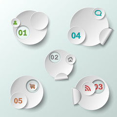 Abstract circle template