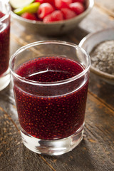 Raspberry and Chia Seed Beverage