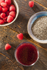 Raspberry and Chia Seed Beverage