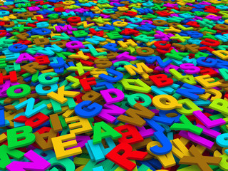 Fototapeta premium letters of the English alphabet.