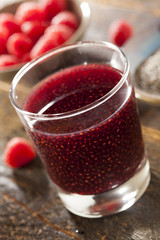 Raspberry and Chia Seed Beverage