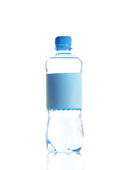 Bottle of water isolated on white