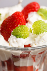 strawberries with cream