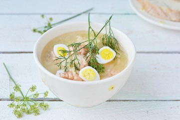 fish soup with eggs