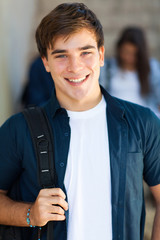 portrait of male high school student