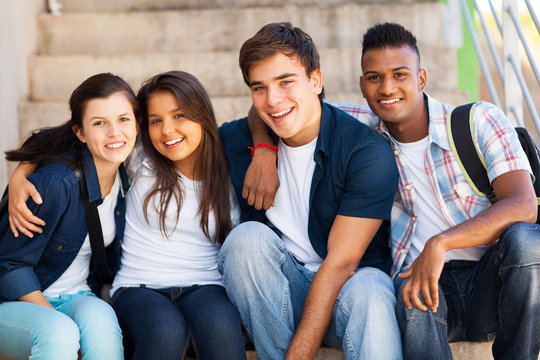 Group Of High School Students