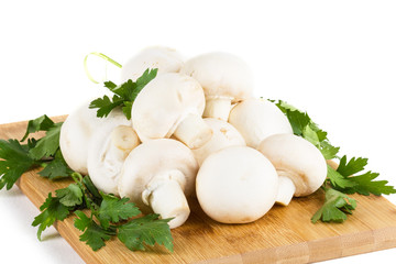 White mushrooms