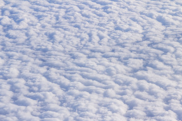 Obraz premium View from the window of airplane