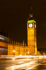 Fototapeta na wymiar Big Ben w nocy, Londyn