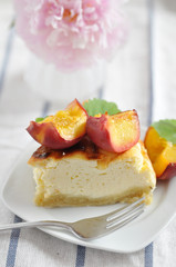 Käsekuchen mit Aprikosen