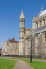 Fototapeta premium Cathedral and Abbey Church of Saint Alban in St.Albans, UK