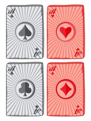 Fototapeta premium ace card suit