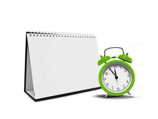 Alarm clock and desktop calender