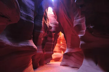 Foto op Plexiglas Antelope Canyon zandstenen muren © demerzel21
