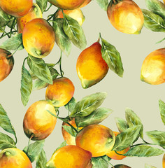 Lemons Seamless Pattern