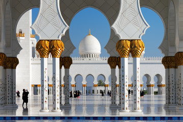 Sheikh Zayed Grand Mosque, Abu Dhabi is the largest in the UAE