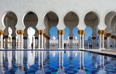 Sheikh Zayed Grand Mosque, Abu Dhabi is the largest in the UAE