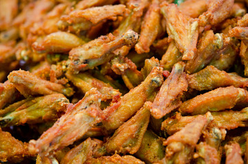 Plenty of fry chicken wings