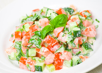 fresh vegetable salad