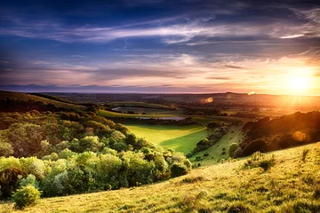 Foto op Plexiglas Winchester hill sunset © mreco