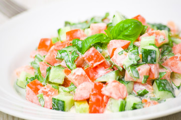 fresh vegetable salad
