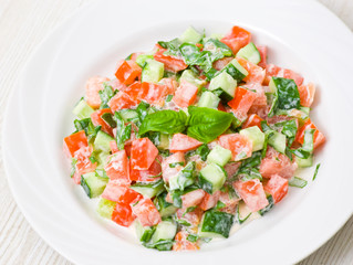 fresh vegetable salad