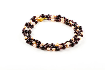 bead and pearl necklace