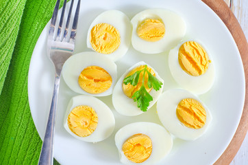 boiled eggs