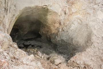 boiling mud in crater in Waiotapu
