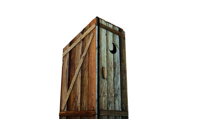 wooden toilette