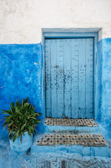 old door in rabat; morocco