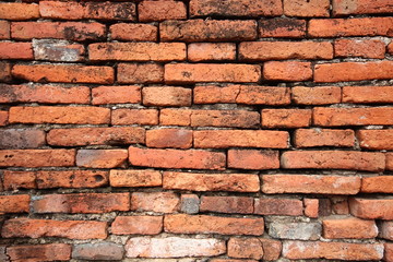 Fototapeta premium Detail of the brick walls of the old