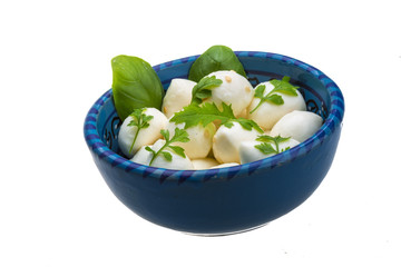 Mozzarella with herbs