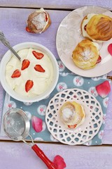 strawberry pastry