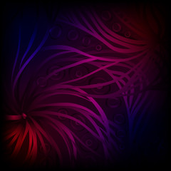 Abstract pattern with glowing lines