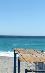 Mediterranean sea in front of Liguria, Italy