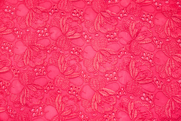 Retro pink textile for background