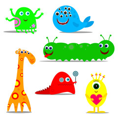 Obraz premium funny monsters