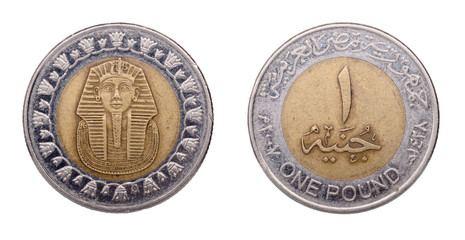 Egyptian coin in one cent