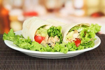 Kebab - grilled meat and vegetables,